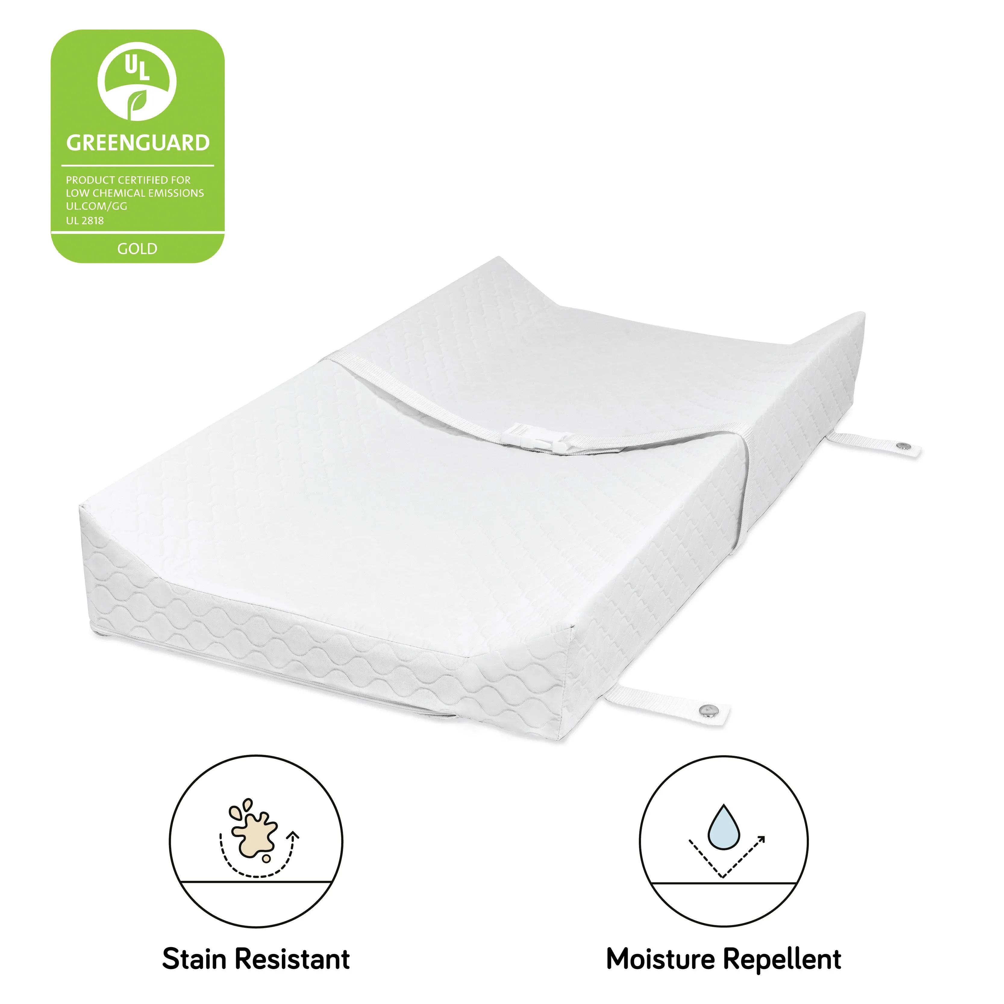 DaVinci Baby Charlie 4-in-1 Mini Convertible Crib & Changer with Mini Toddler Bed Conversion Kit (White) & Contour Changing Pad