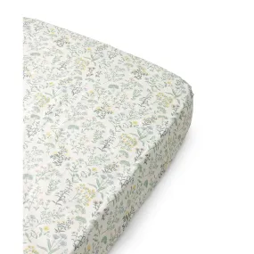 Dear April Fitted Sheet, 68x122x12cm, Summer Flowers (For Oliver Furniture Wood Mini  Cot Bed)