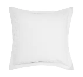 Deluxe Waffle European Pillowcase White