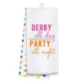 Derby Party Kitchen Tea Towel