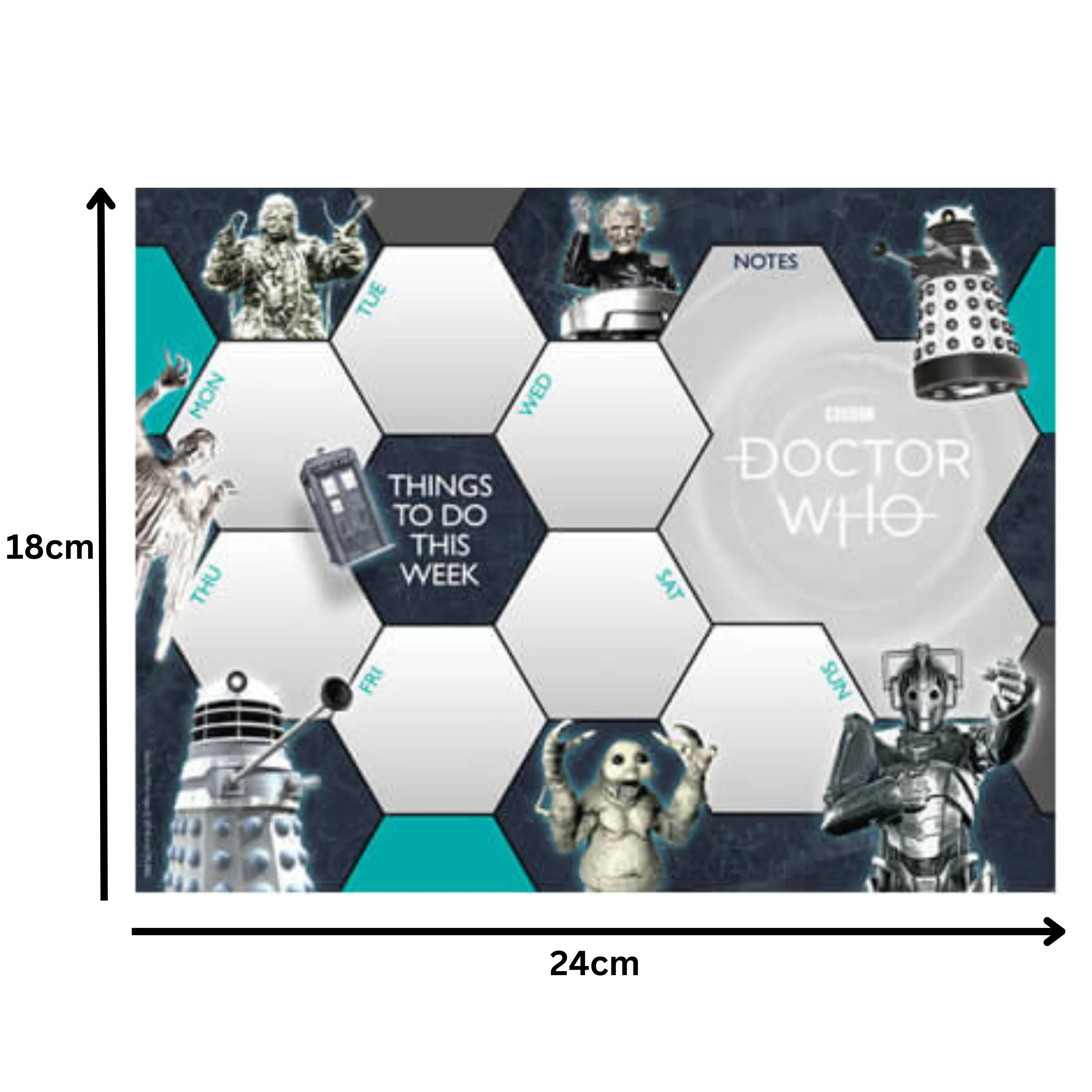 Doctor Who Desk Pad Weekly Planner