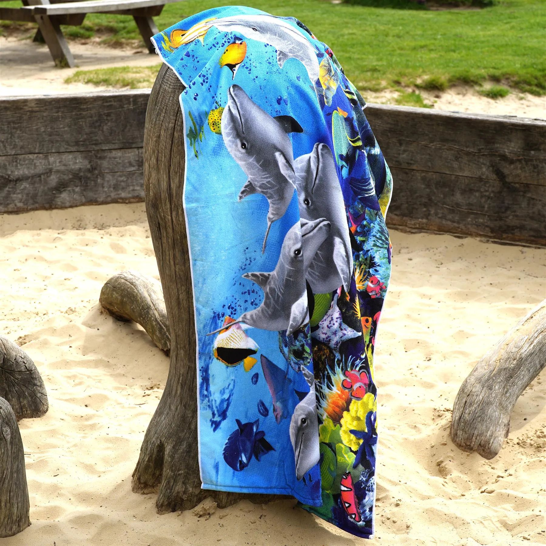 Dolphins Design Large Towel