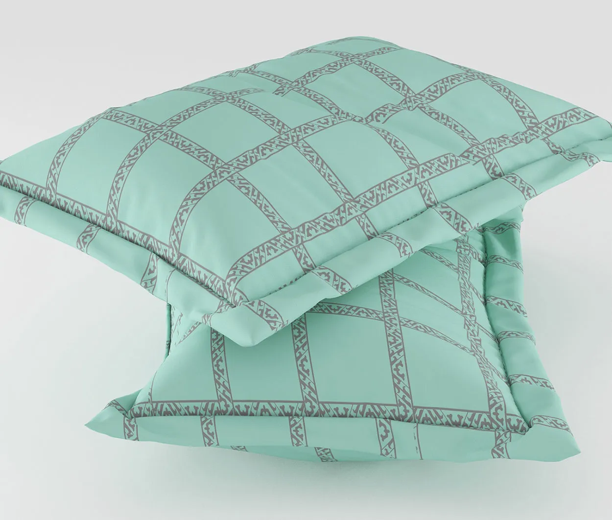 Edenia Teal 100% Cotton Antibacterial Bedsheet Set