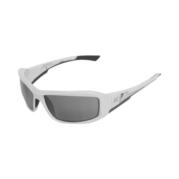 Edge XB146 Non-Polarized Safety Glasses, Unisex, Polycarbonate Lens, Full Frame, Nylon Frame, White Frame