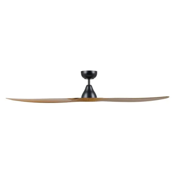 Eglo Surf 60in 152cm Ceiling Fan - Black with Teak Finish