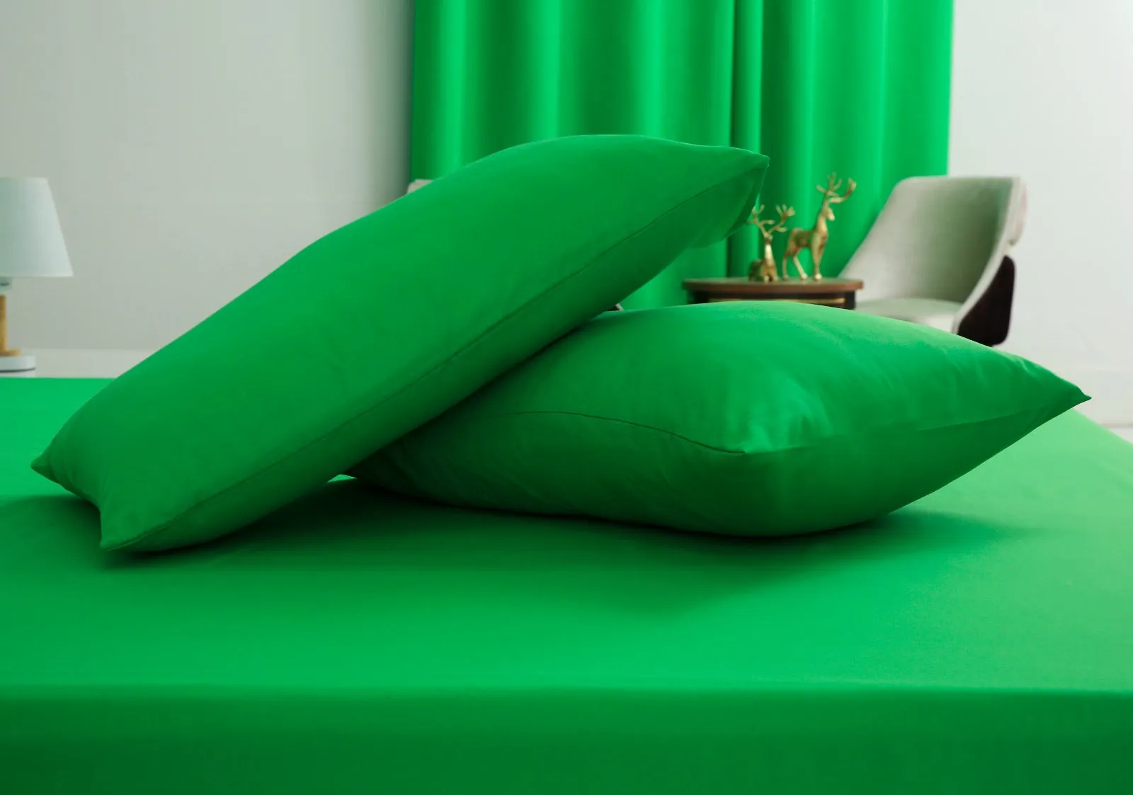 Fitted Bed Sheet-Green