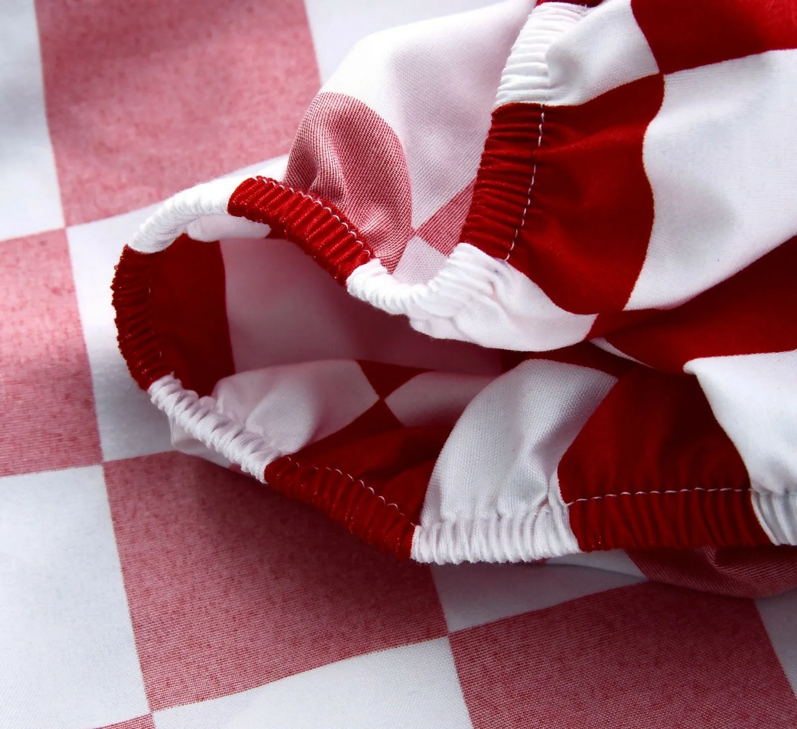 Fitted Bed Sheet-Red Chess