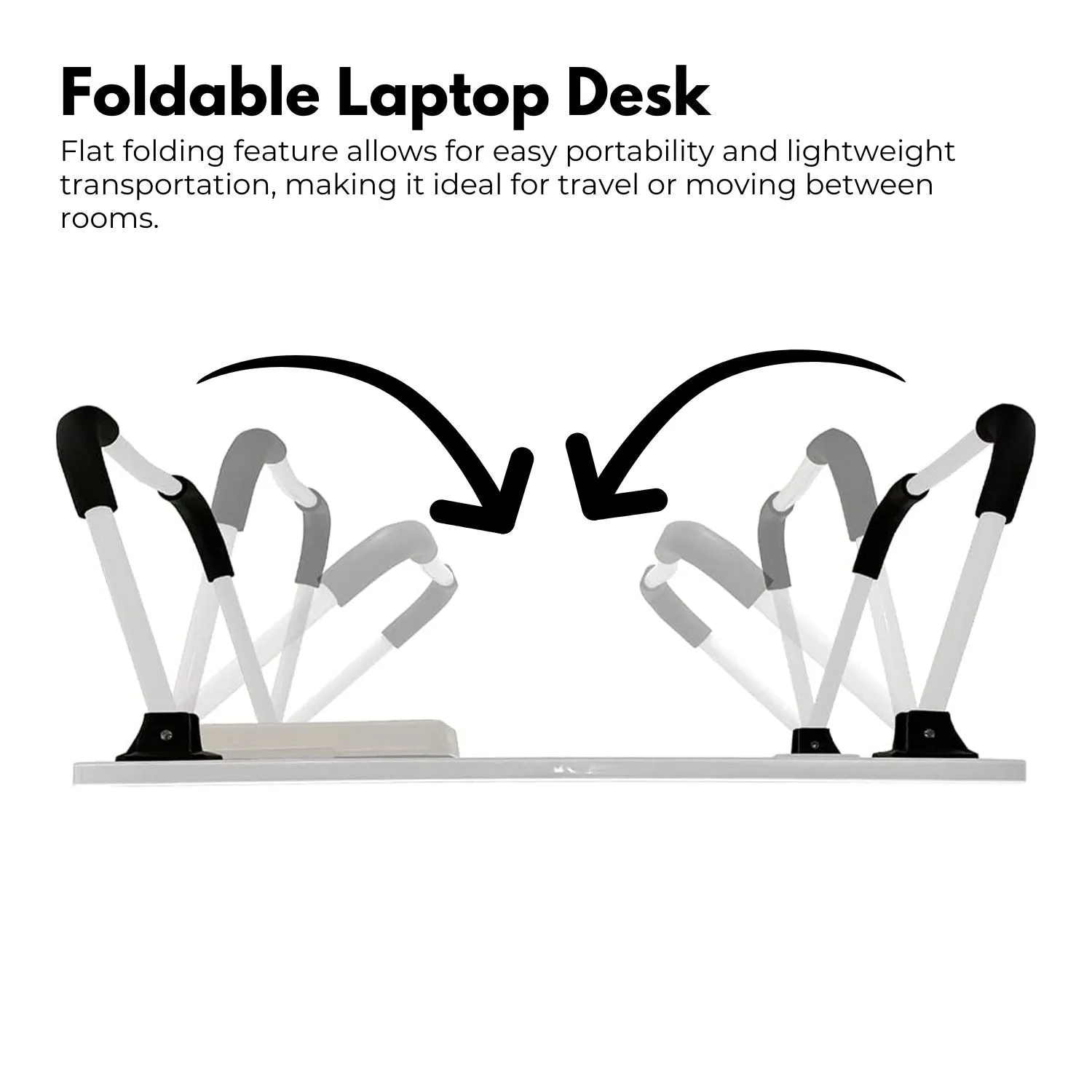 Foldable Laptop Bed Desk w/ USB Ports & Accessories, Ekkio