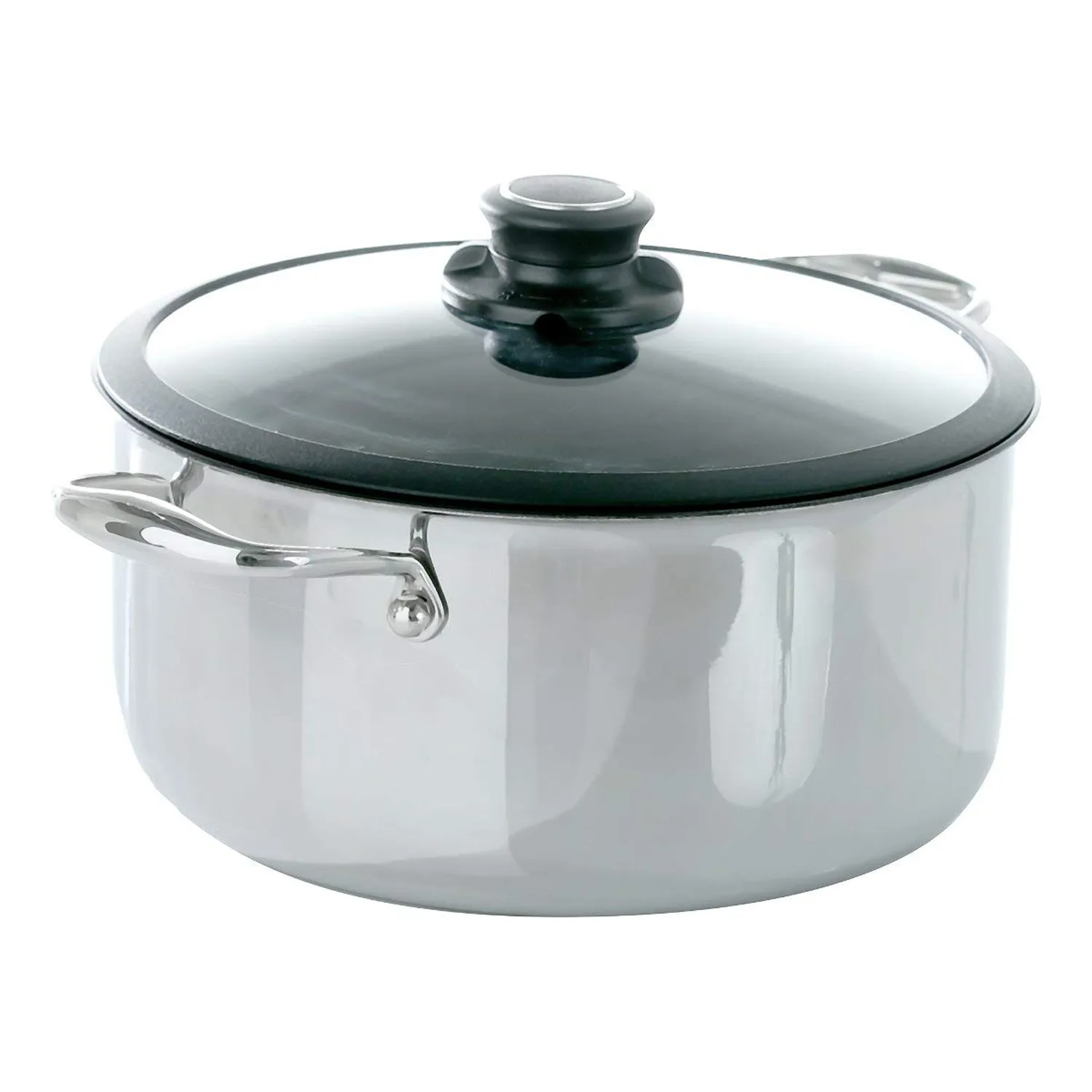 Frieling Black Cube 7.5-Quart Stockpot With Lid