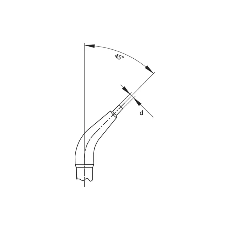 Gedore 2014963 Circlip Pliers For Internal Retaining Rings, Angled 45 Degrees