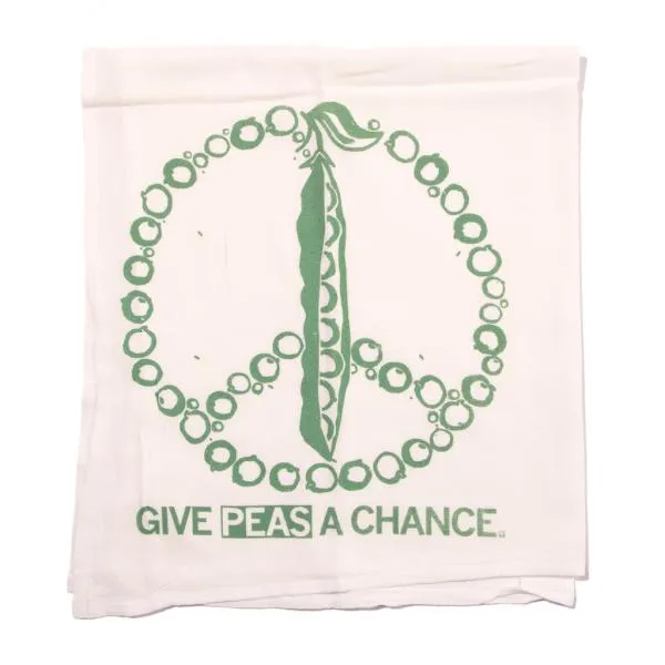 Give Peas A Chance Kitchen Towel