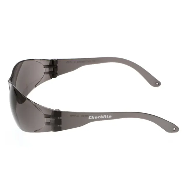 Gray Lens Safety Glasses with Duramass Scratch Resistant Coating, Lightweight, ANSI Z87 