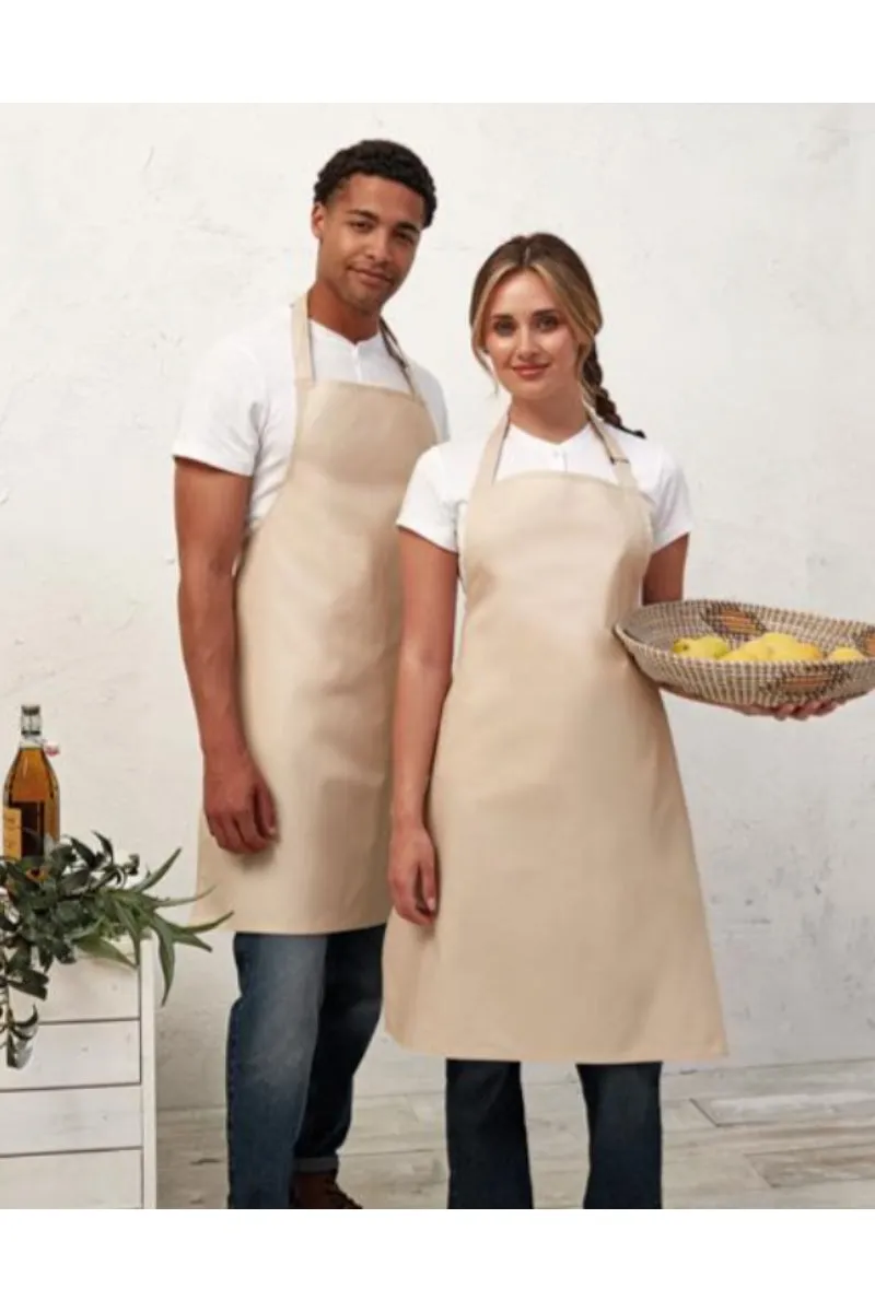 Green Sustainable Bib Apron (No Pockets)