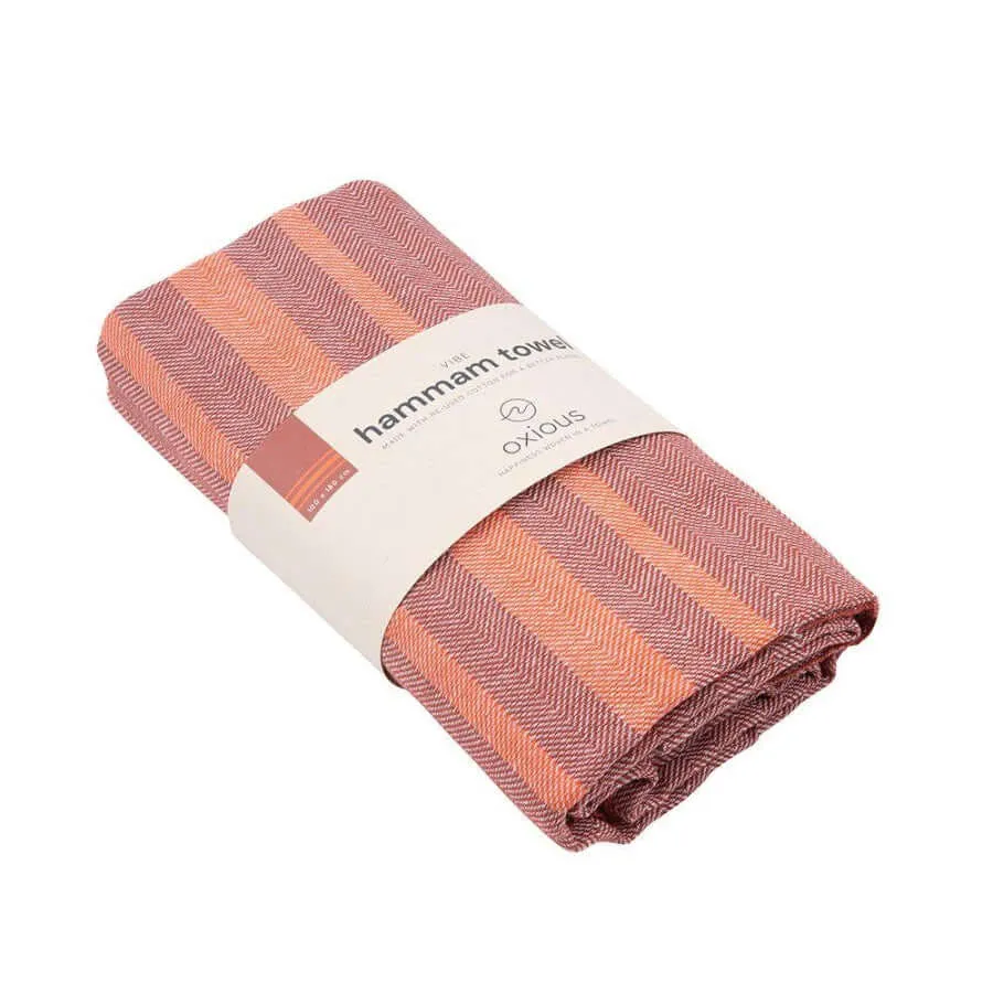 Hammam Towel Oxious Red & Orange