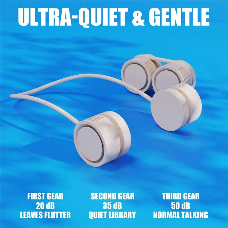 Hands Free Wearable Bladeless Neck Fans with 3 Speeds