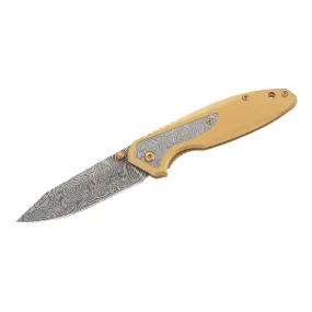 Herbertz Gold Damascus look FE Folder 8.0 cm blade - 534012 - Wholesale