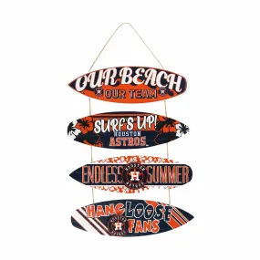 Houston Astros MLB Fancave Surfboard Sign