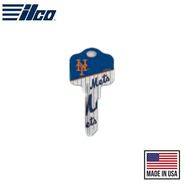 Ilco - MLB TeamKeys - Key Blank - New York Mets - KW1 (5 Pack)