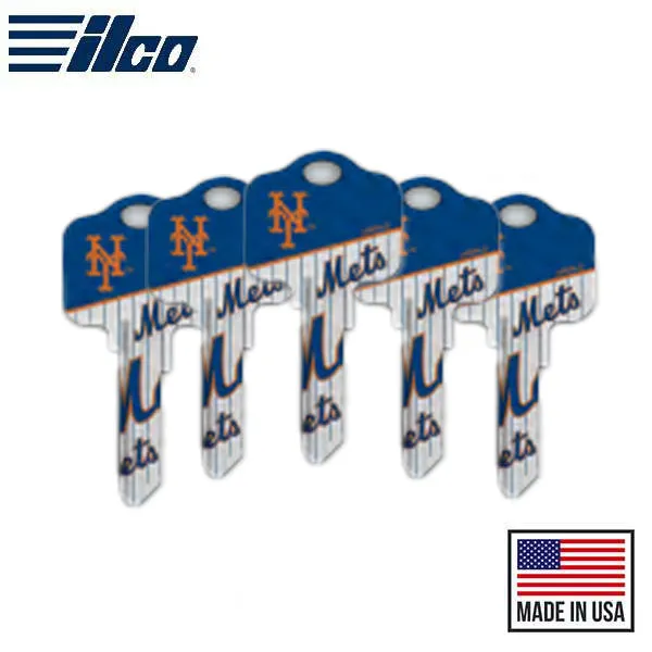 Ilco - MLB TeamKeys - Key Blank - New York Mets - KW1 (5 Pack)