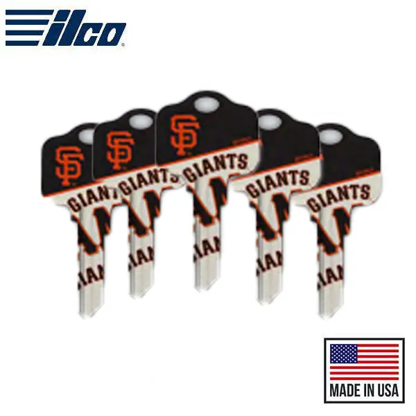 Ilco - MLB TeamKeys - Key Blank - San Francisco Giants - SC1 (5 Pack)