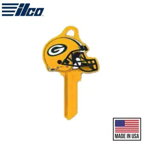 Ilco - NFL TeamKeys - Helmet Edition - Key Blank - Green Bay Packers - SC1 (5 Pack)