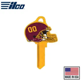 Ilco - NFL TeamKeys - Helmet Edition - Key Blank - Washington Football Team - KW1 (5 Pack)