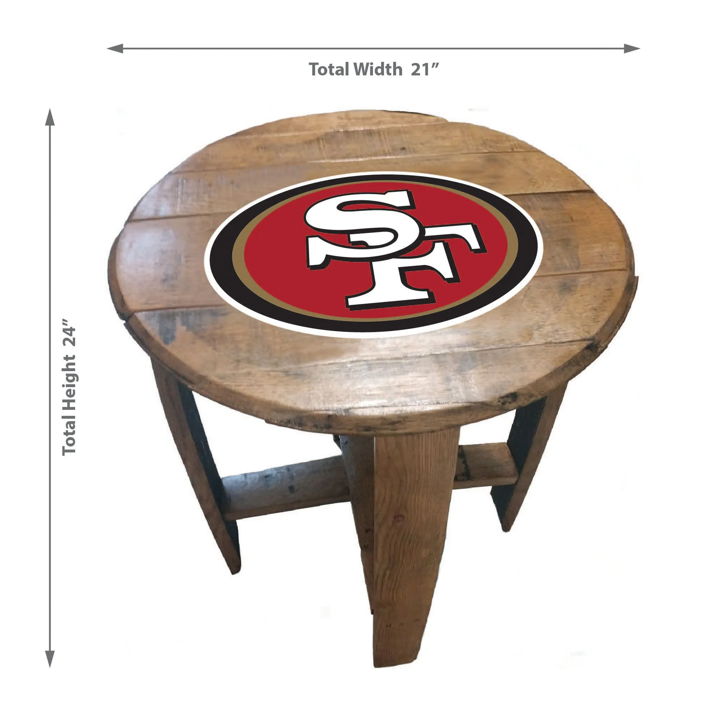 Imperial San Francisco 49ers Barrel Table