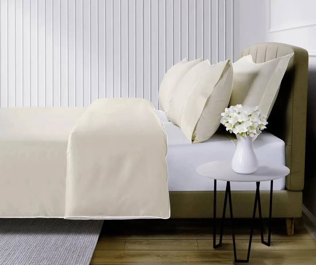 Ivory 800 Thread Count Egyptian Cotton Duvet Cover