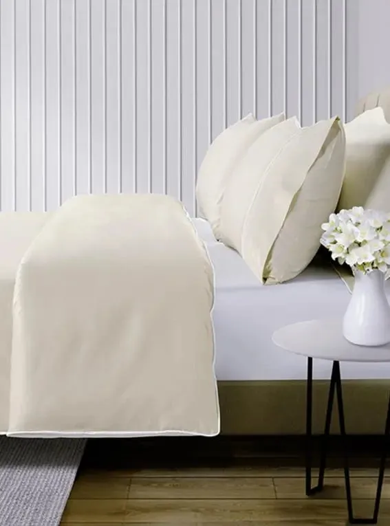 Ivory 800 Thread Count Egyptian Cotton Duvet Cover