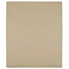 Jersey Fitted Sheet Taupe 100x200 cm Cotton