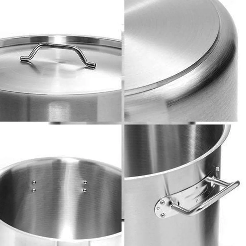 KH Classik Chef Stainless Steel Stockpot & With Lid - 40L