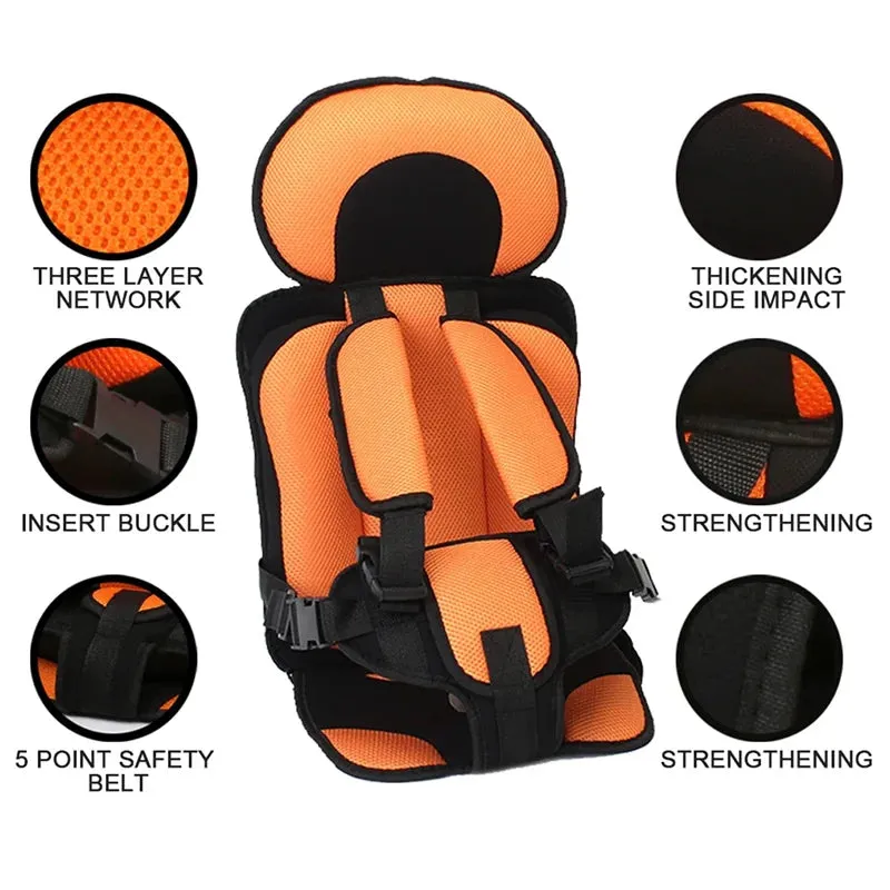 Kids Car Seat for Children Safety Seat Cushion Protection Anti-skid