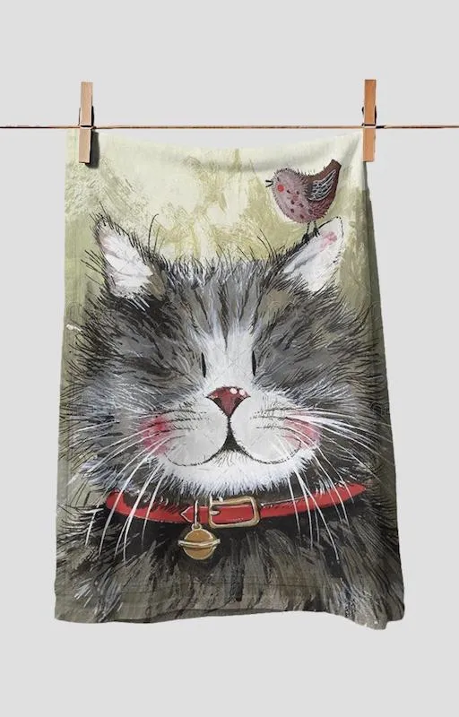 Klaus Cat Tea Towel