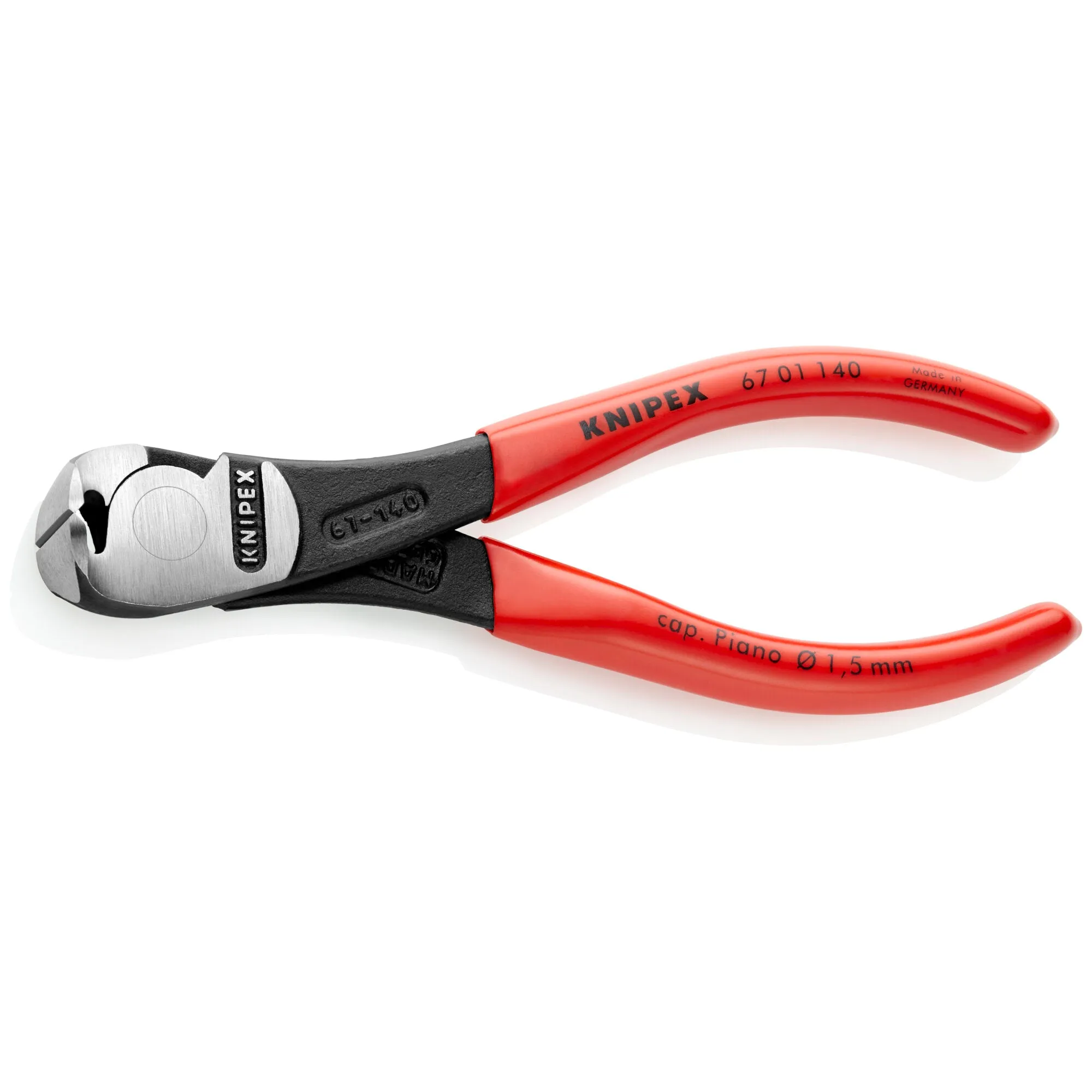 Knipex 67 01 140 5 1/2" High Leverage End Cutting Nippers