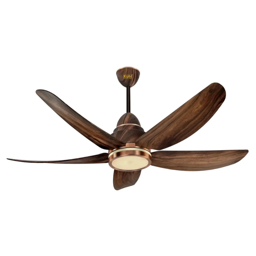 Kuhl Luxus C5 BLDC Underlight Ceiling Fan With Remote 1320 mm Teak