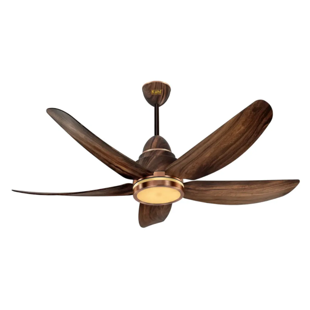 Kuhl Luxus C5 BLDC Underlight Ceiling Fan With Remote 1320 mm Teak