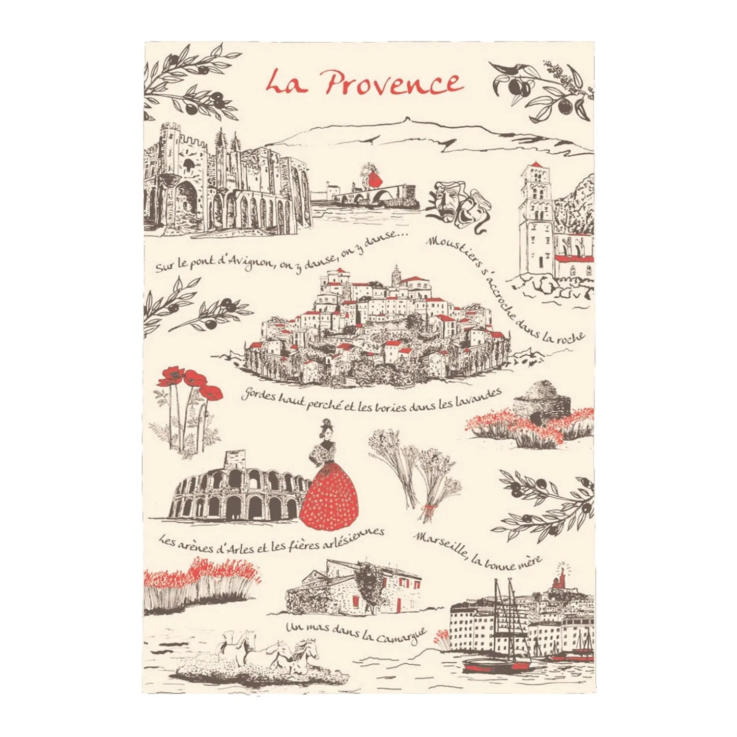 La Provence Tea Towel by Torchons & Bouchons