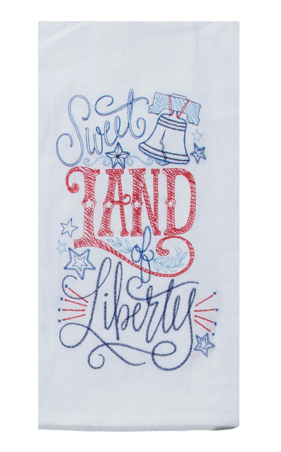 Land of Liberty Emb Flour Sack Towel