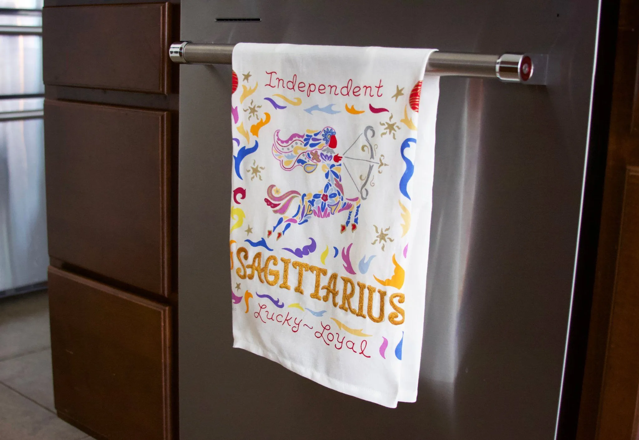 Libra Astrology Dish Towel