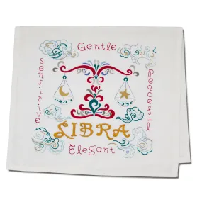 Libra Astrology Dish Towel