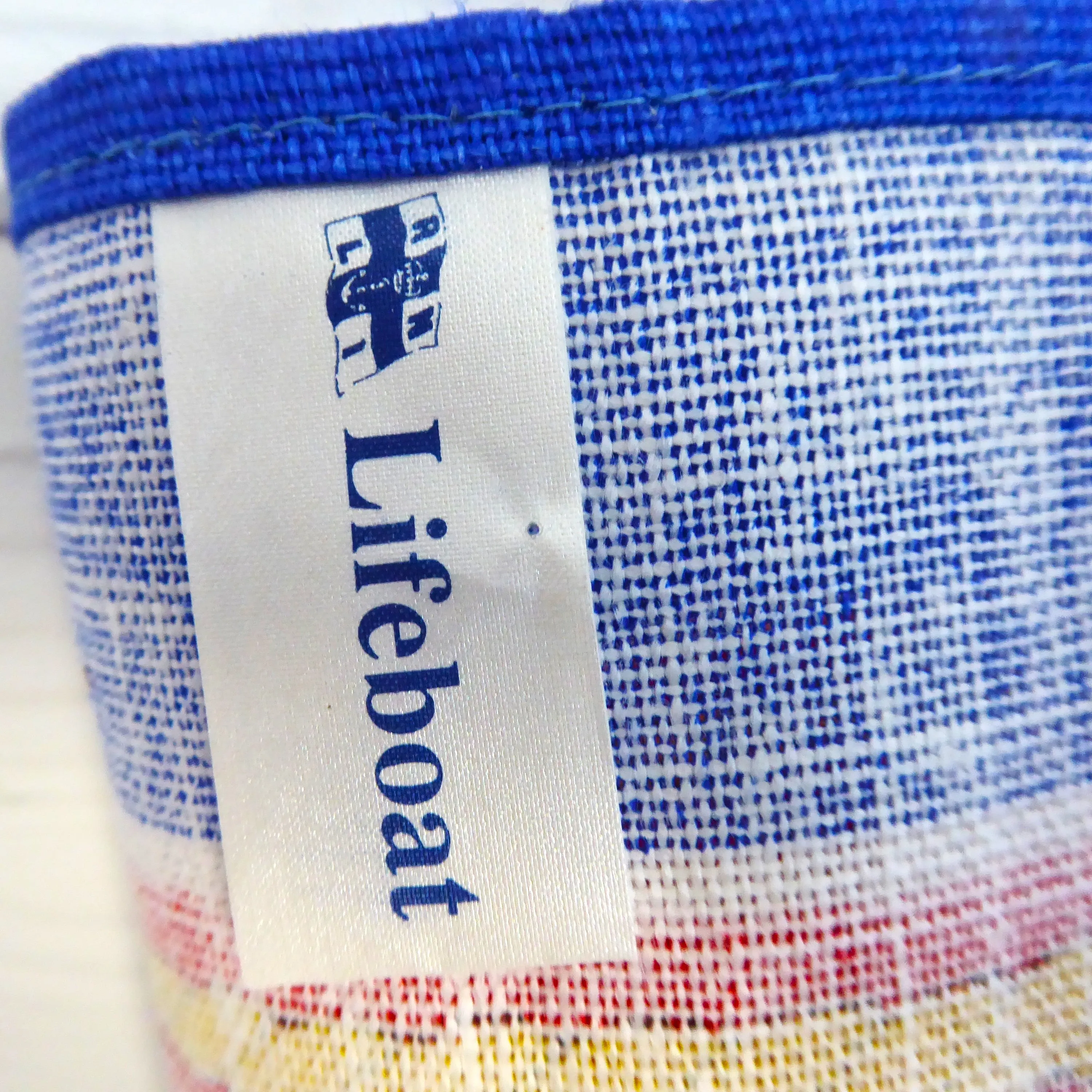 Lifeboat RNLI Calendar Towel 1995 Tea Dish Towel English Charity Kitchen Unused