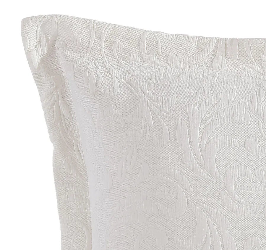 Marbella European Pillowcase Ivory