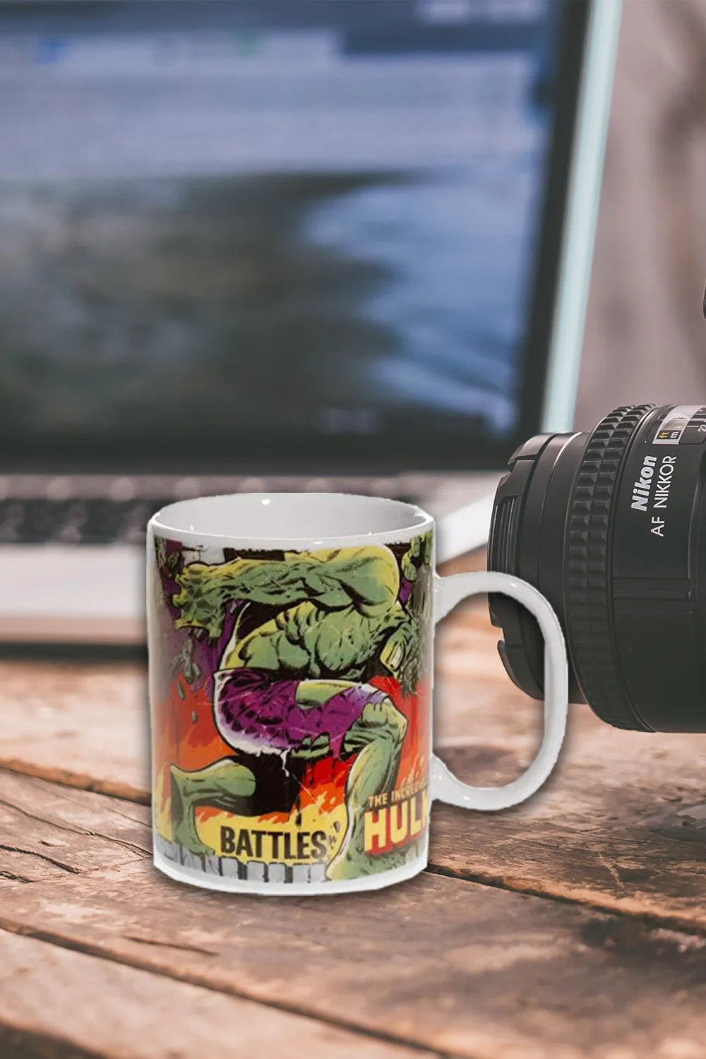 Marvel Comic Close up Hulk Ceramic Mug