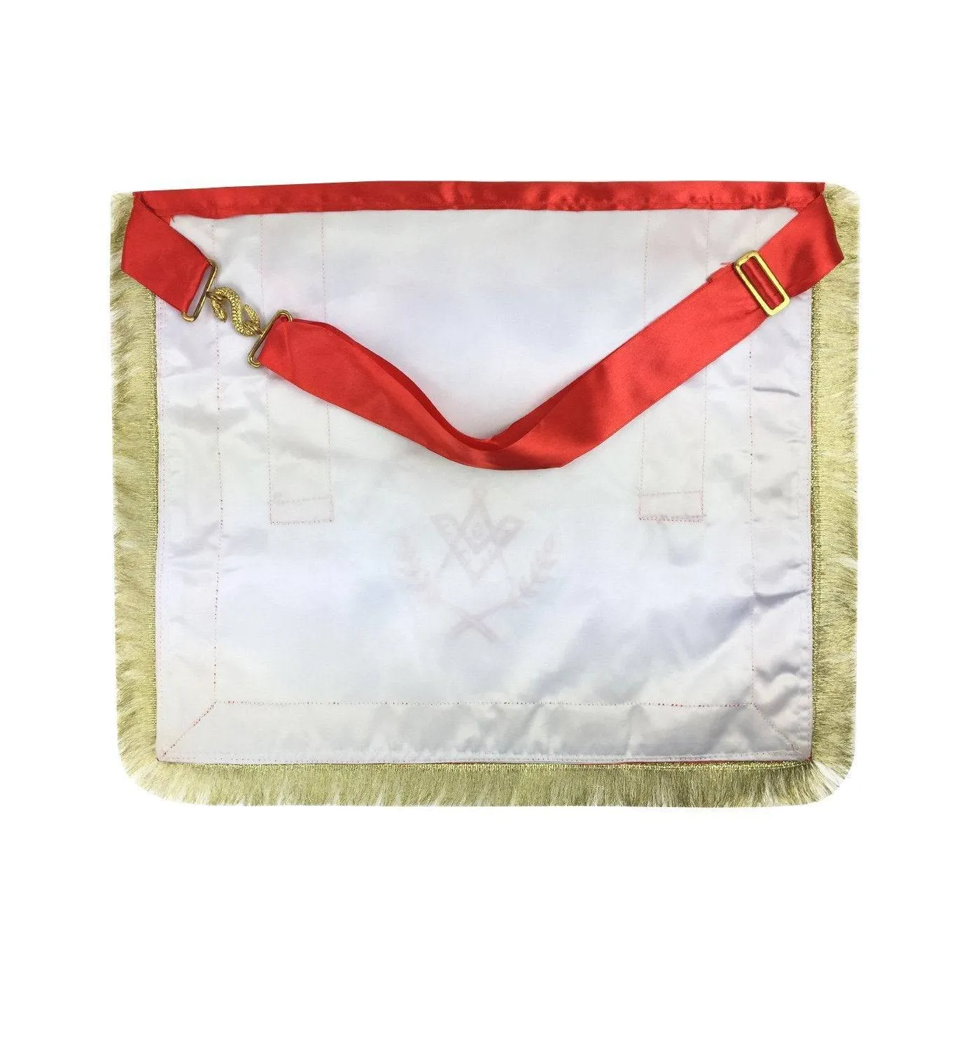 Master Mason Blue Lodge Regalia Set - Red & White Satin