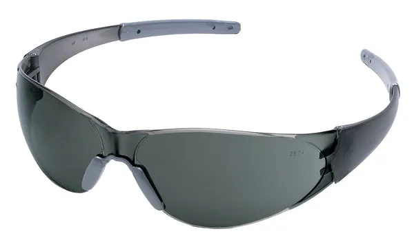 MCR Safety CK2 Silver TPR, Gray AF Lens