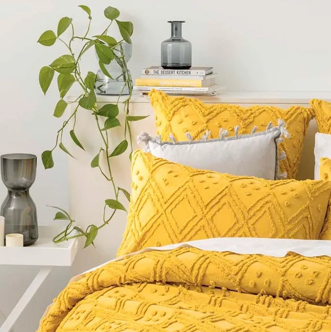 Medallion MISTED YELLOW European Pillowcase by Park Avenue