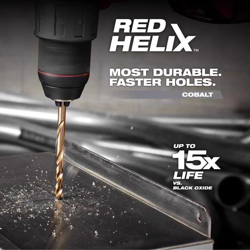 Milwaukee Red Helix 13/64 in. X 3.62 in. L Metal Thunderbolt Drill Bit 3-Flat Shank 1 pc