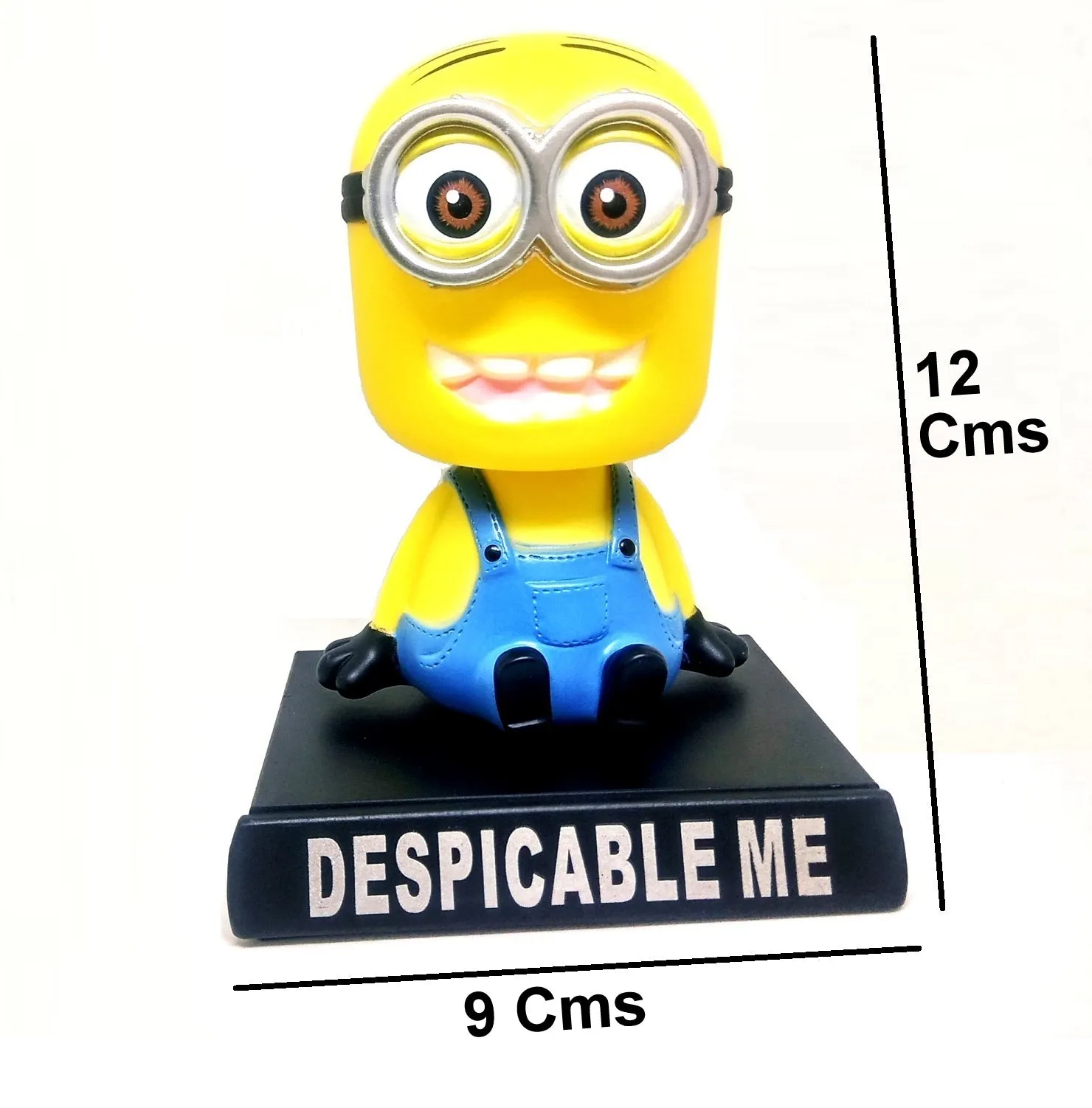 Minion Bobblehead With Mobile Holder For Cars, Work Desk, Study Table |12CM|