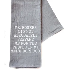 MR ROGERS TEA TOWEL