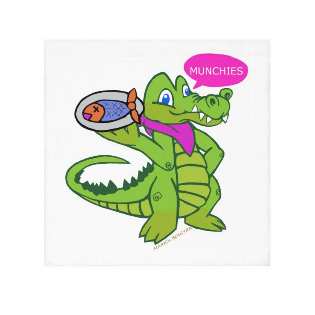 Munchies the Crocodile Face Towel